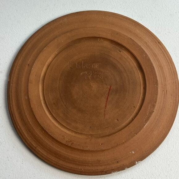 Vintage Dome Lid Butter Dish Art Studio Pottery Covered 2Piece Artist Signed 70s - Picture 11 of 14